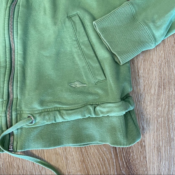 Roots Cinch Zip-Up Sweatshirt in Guacamole Green - Picture 7 of 15